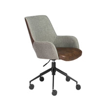 Load image into Gallery viewer, Modern Light Gray &amp; Light Brown Office Armchair
