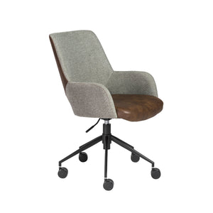 Light Brown Tweed Office Chair