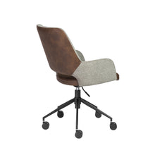 Load image into Gallery viewer, Modern Light Gray &amp; Light Brown Office Armchair
