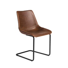 Load image into Gallery viewer, Brown Leatherette Conference or Guest Chairs with Black Base (Set of 2)
