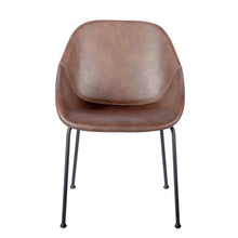 Load image into Gallery viewer, Vintage Brown Leatherette Guest / Conference Chair (Set of 2)
