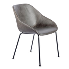 Load image into Gallery viewer, Vintage Gray Leatherette Guest / Conference Chair (Set of 2)

