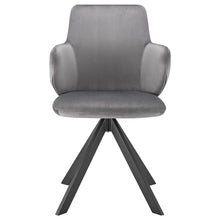 Load image into Gallery viewer, Striking Gray Velvet Conference Chair with Swivel
