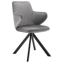 Load image into Gallery viewer, Striking Gray Velvet Conference Chair with Swivel

