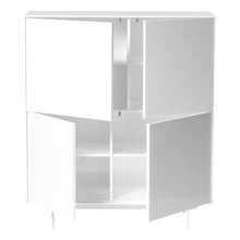 Load image into Gallery viewer, Gorgeous Office Bookcase w/ White Lacquer &amp; Doors
