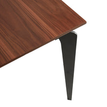 Load image into Gallery viewer, 71&quot; American Walnut Desk w/ Powder-Coated Steel Base
