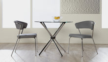 Load image into Gallery viewer, Curved-Back Gray Leatherette Guest or Conference Chair (Set of 4)
