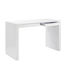 Load image into Gallery viewer, Modern 47&quot; White Lacquer Office Desk with Drawers
