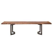 Load image into Gallery viewer, Solid Acacia 118&quot; Conference Table with Unique Iron Base
