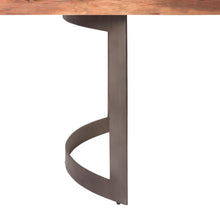 Load image into Gallery viewer, Solid Acacia 118&quot; Conference Table with Unique Iron Base
