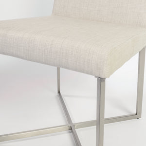 Classic Padded Light Gray Guest or Conference Chair (Set of 2)