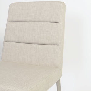 Classic Padded Light Gray Guest or Conference Chair (Set of 2)