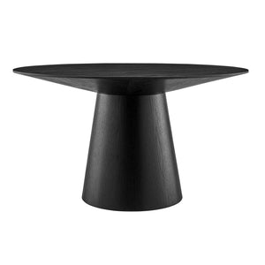 Round 54" Desk or Small Conference Table in Black