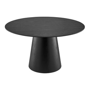 Round 54" Desk or Small Conference Table in Black