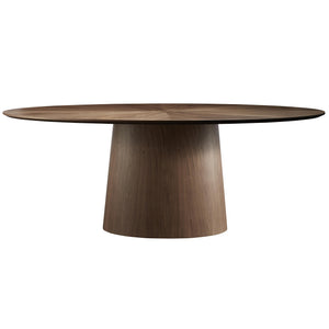 79" Meeting Table in Walnut with Oval Top