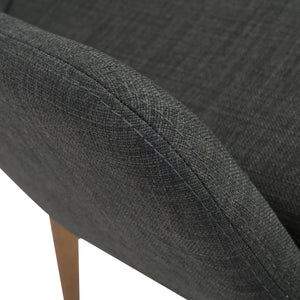 Modern Arm Guest or Conference Chair in Charcoal (Set of 2)