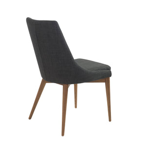 Modern Armless Guest or Conference Chair in Charcoal (Set of 2)