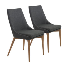 Load image into Gallery viewer, Modern Armless Guest or Conference Chair in Charcoal (Set of 2)
