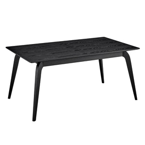Black Solid Wood 63"-83" Expanding Conference Table