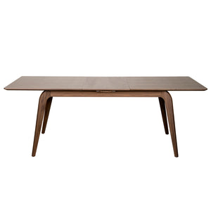 63"-83" Extending Meeting Table with Solid Legs in American Walnut