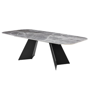 94" Ceramic Top Conference Table with Marble Pattern