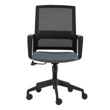 Load image into Gallery viewer, Mesh-Back Swivel Office Chair in Black &amp; Gray
