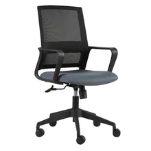 Load image into Gallery viewer, Mesh-Back Swivel Office Chair in Black &amp; Gray

