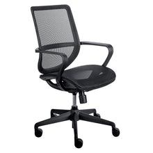 Load image into Gallery viewer, Black Mesh Utilitarian Office Chair

