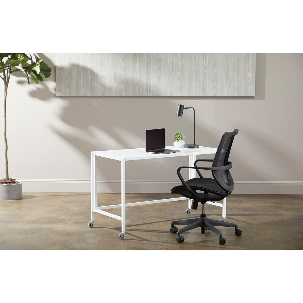 Black Mesh Utilitarian Office Chair