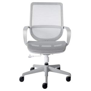 Gray Mesh Utilitarian Office Chair