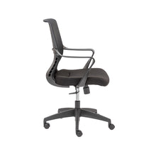 Load image into Gallery viewer, Premium Black Mid-Back Office Chair with Mesh Back
