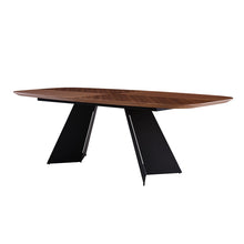 Load image into Gallery viewer, American Walnut &amp; Gray 79&quot; Elegant Office Desk
