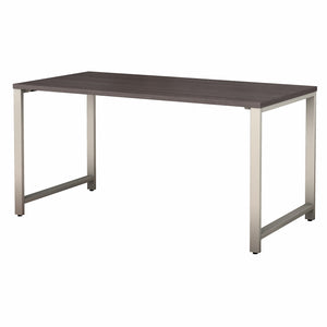 Industrial 60" Storm Gray Executive Desk with Metal Legs