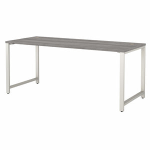 Platinum Gray 72" Executive Desk with Metal Legs