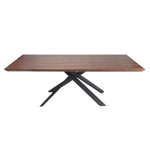 Gorgeous Iron & Walnut 87" Conference Table
