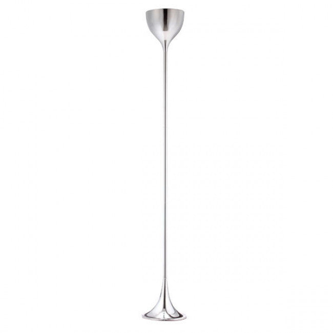 Silver Chrome Office Floor Lamp w/ Sleek Design