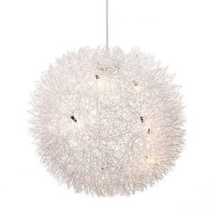 Natural Hanging Office Light w/ Puffed Look