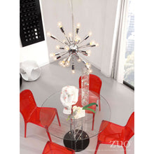Load image into Gallery viewer, Hanging Ceiling Light w/ Chrome &amp; Bare Bulbs

