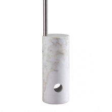 Load image into Gallery viewer, Sleek Arched Office Floor Lamp in Chrome &amp; Marble
