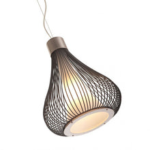 Load image into Gallery viewer, Elegant Hanging Light of Wire &amp; Frosted Glass
