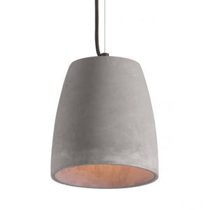 Bold Concrete & Metal Hanging Light w/ Industrial Modern Style