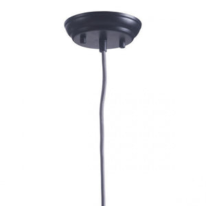 Gray Fabric Ceiling Light w/ Bell-Shaped Design