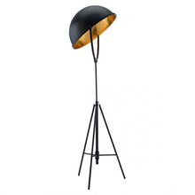 Load image into Gallery viewer, Antique Black Office Floor Lamp w/ Gold
