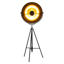 Load image into Gallery viewer, Antique Black Office Floor Lamp w/ Gold
