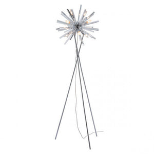 Silver Chrome Office Floor Lamp on Tripod