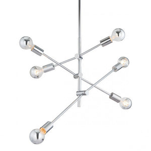 Chrome Ceiling Lamp of Silver Chrome