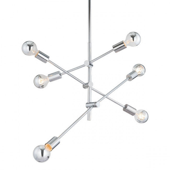 Chrome Ceiling Lamp of Silver Chrome