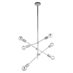 Chrome Ceiling Lamp of Silver Chrome