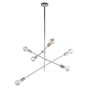 Chrome Ceiling Lamp of Silver Chrome