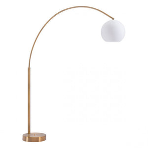 Chic Arched Floor Lamp in Gold